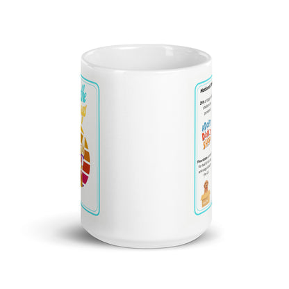 White glossy FTD mug